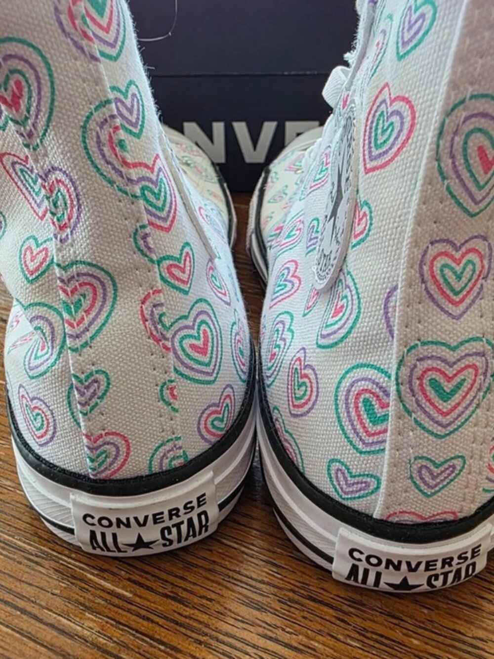 Converse Chuck Taylor All Star Easy On "Happy Hearts" Kids Youth Size 2.5 NIB - Picture 5 of 12